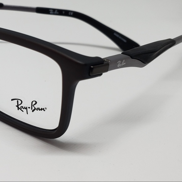 Ray Ban RX Eyeglasses Unisex Brown Black - Picture 4 of 7